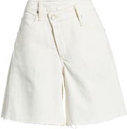 Free People Boomerang Long Denim Shorts