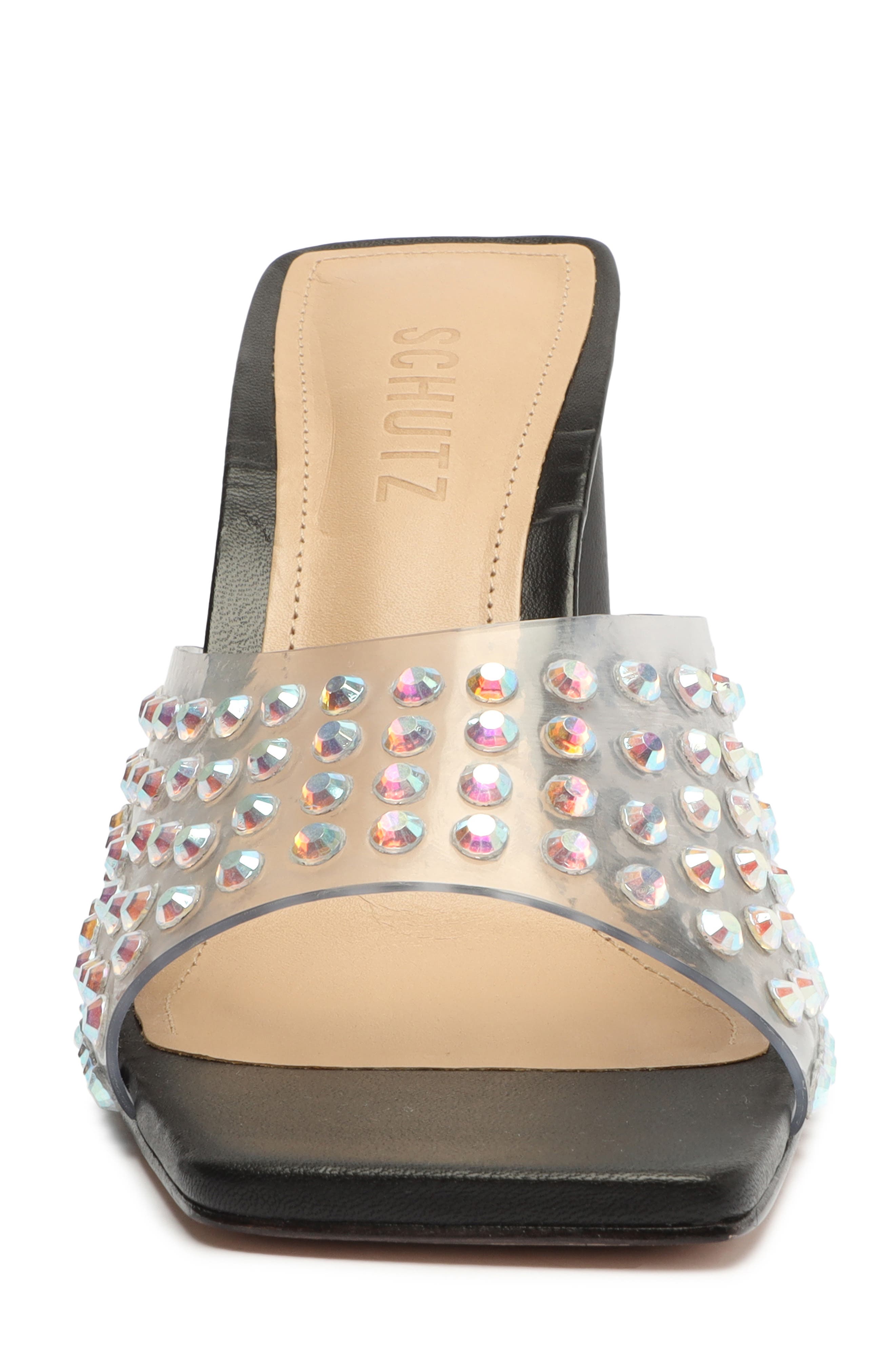 Schutz Lizah Embellished Sandal, Alternate, color, 