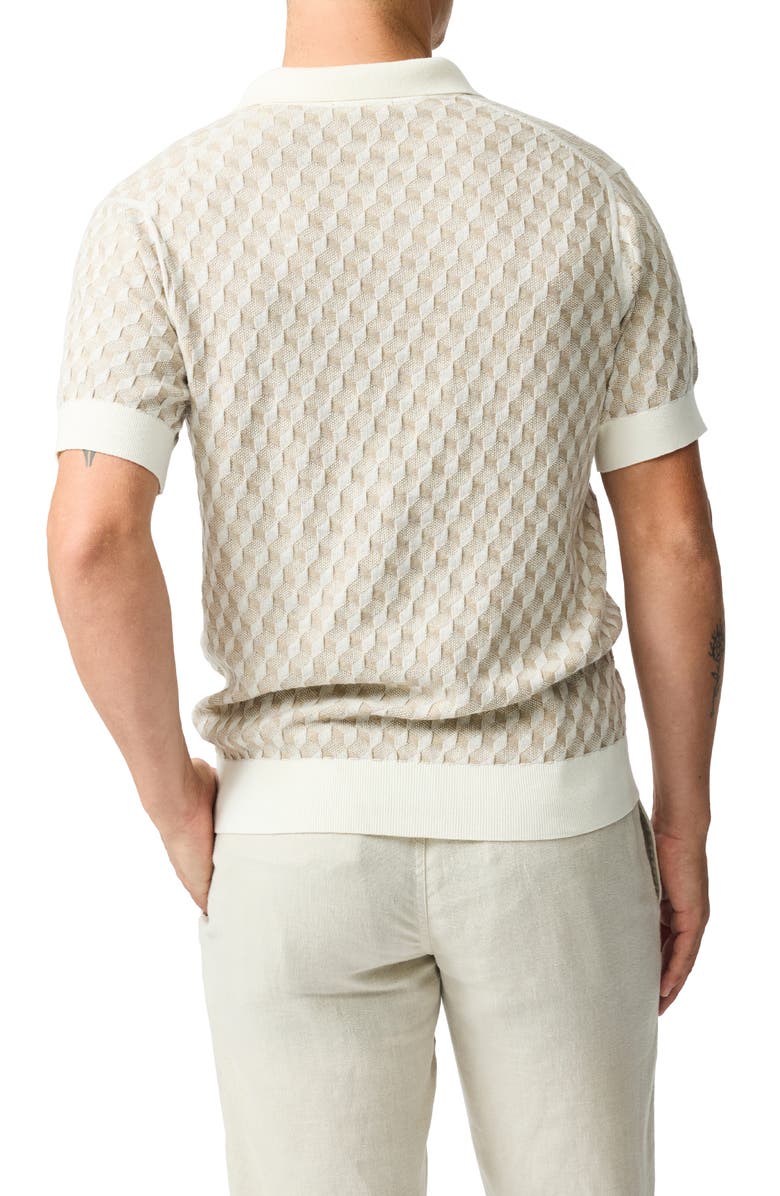 Rodd & Gunn Galdfield Johnny Collar Polo, Alternate, color, Cream