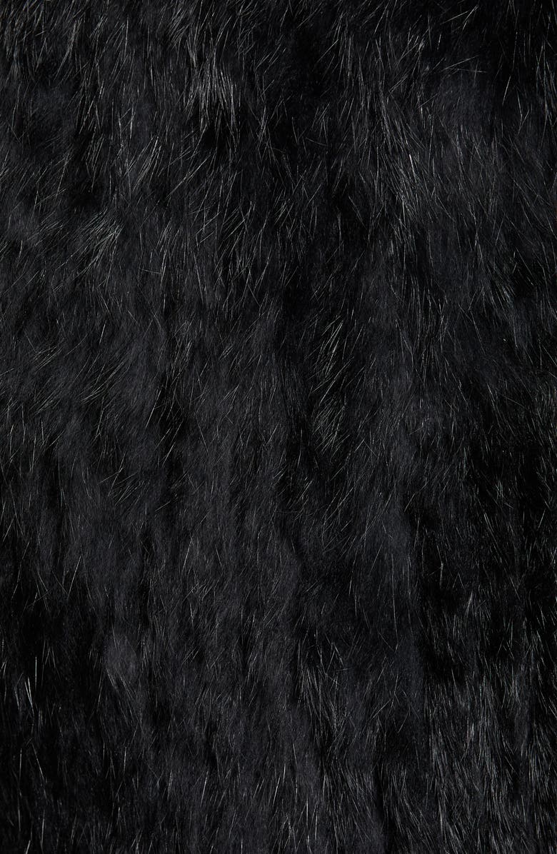 Love Token Genuine Rabbit Fur & Knit Vest, Alternate, color,