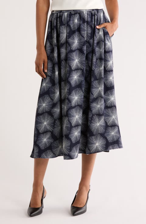 Pull-On Midi Skirt