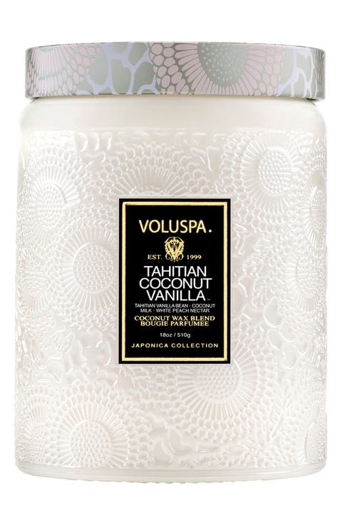 Tahitian Coconut Vanilla Large Candle