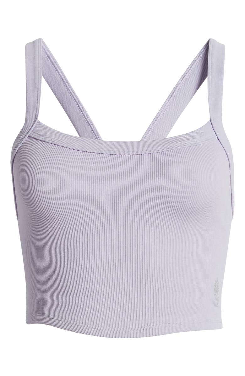 Free People FP Movement All Clear Rib Crop Camisole, Alternate, color, Platinum