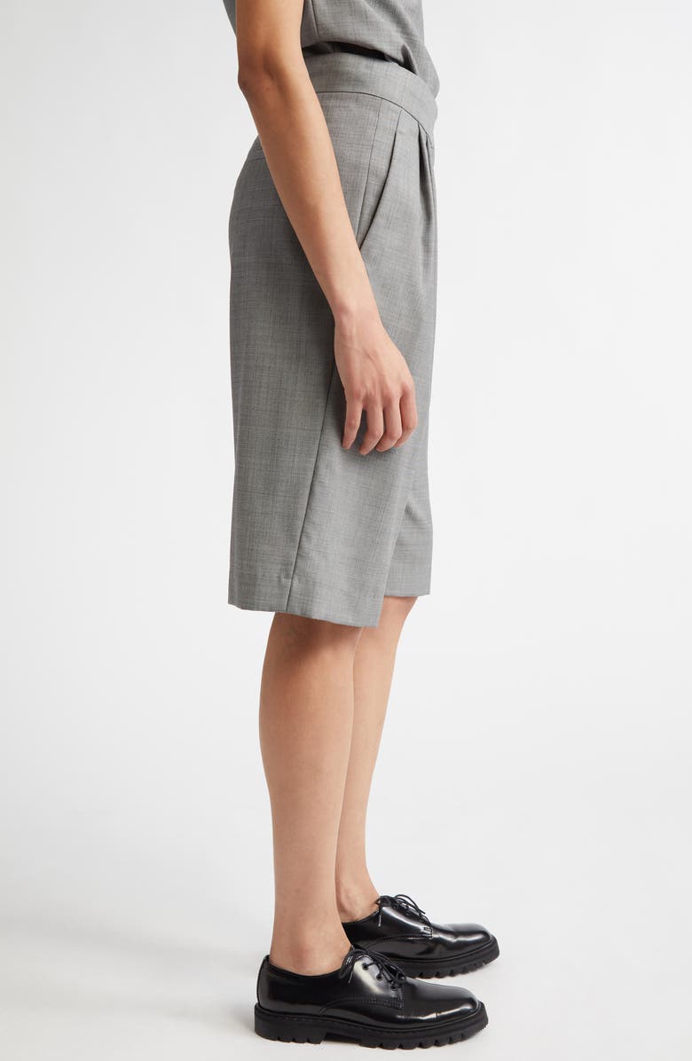 LOULOU DE SAISON Soan Tailored Virgin Wool Bermuda Shorts, Alternate, color, 