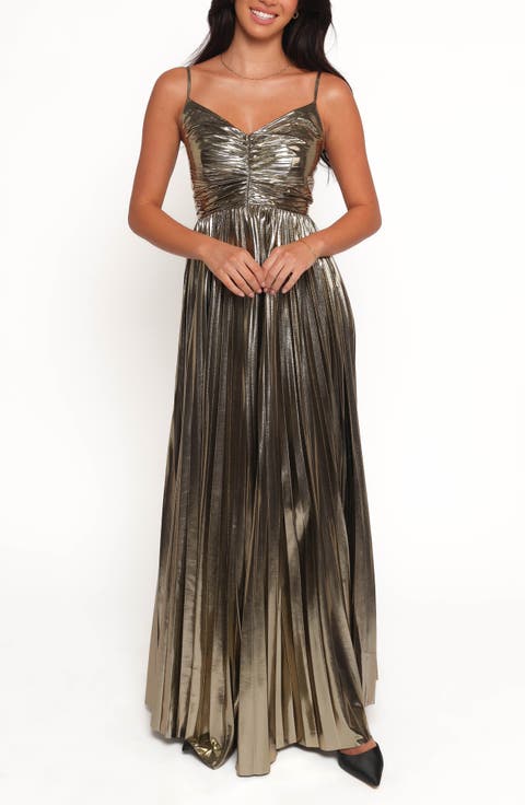 Naira Pleated Maxi Dress