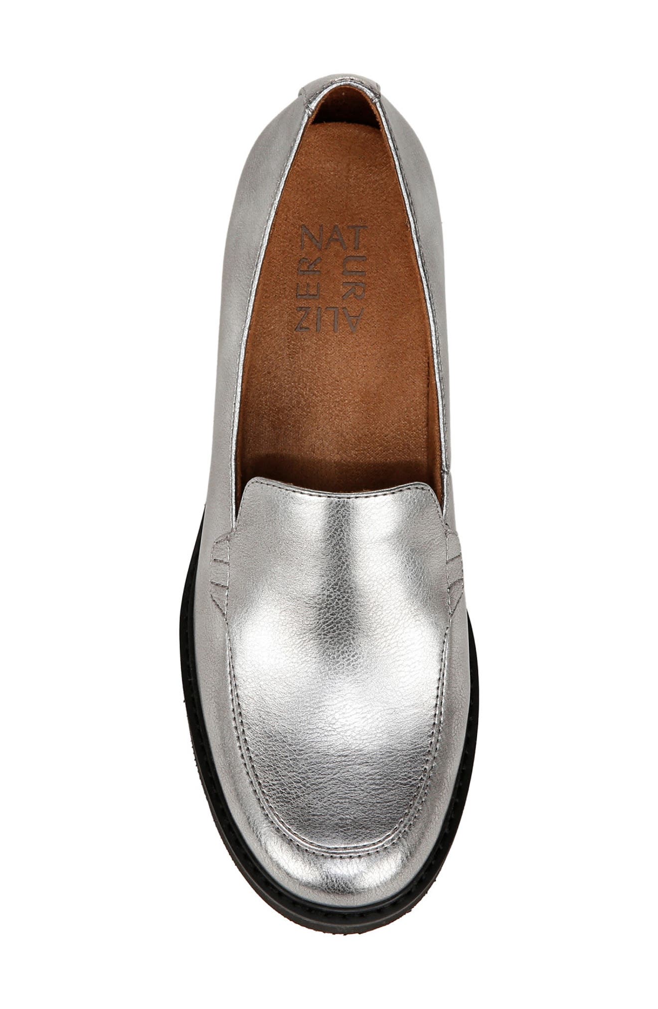 Naturalizer Cabaret Loafer, Alternate, color, Pewter Faux Leather