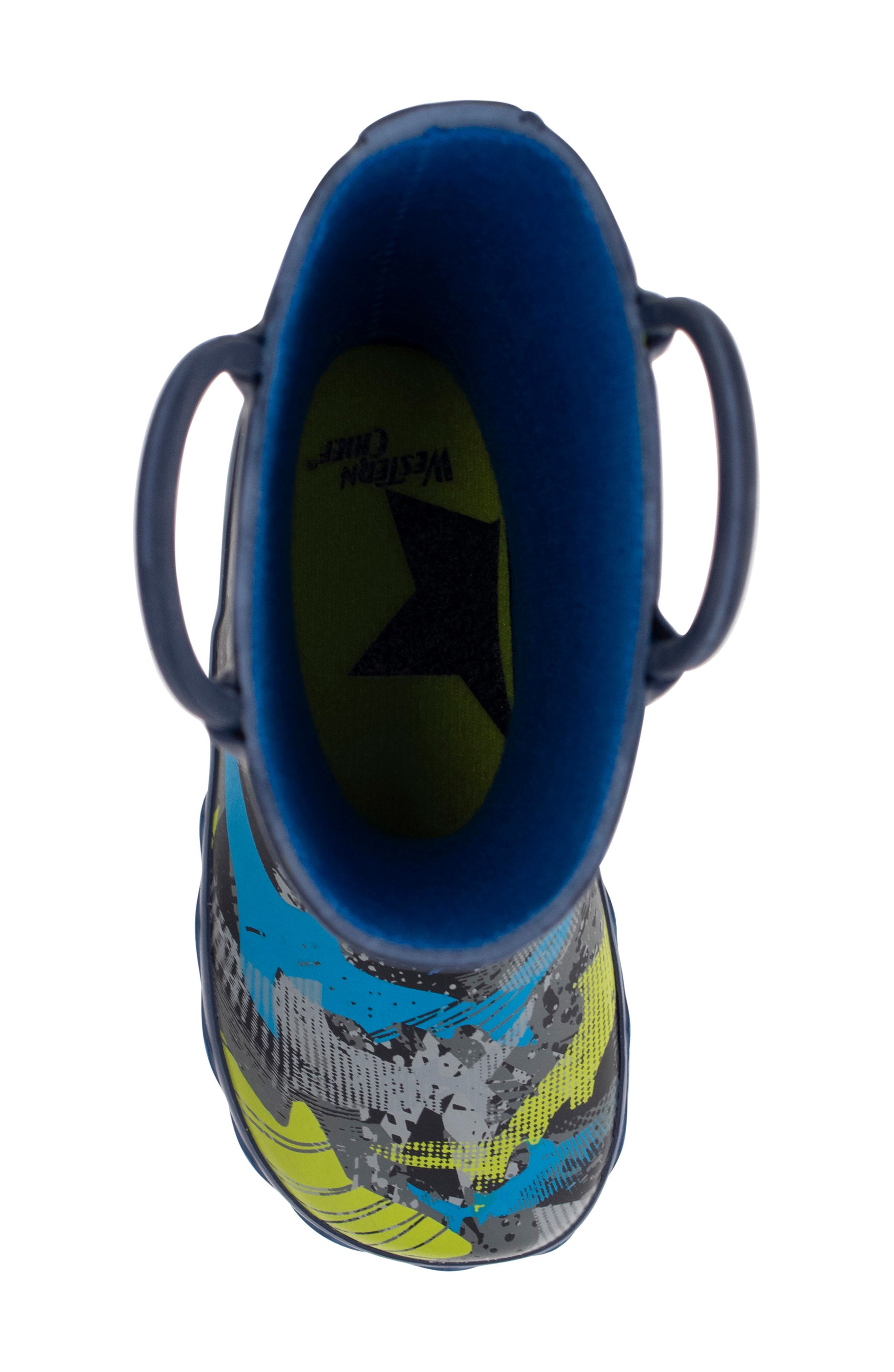 Western Chief Shark Frenzy Waterproof Rain Boot, Alternate, color, 