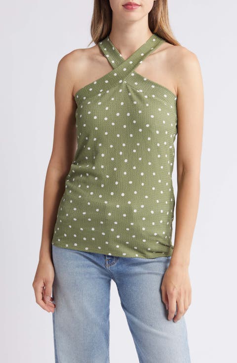 Polka Dot Halter Top