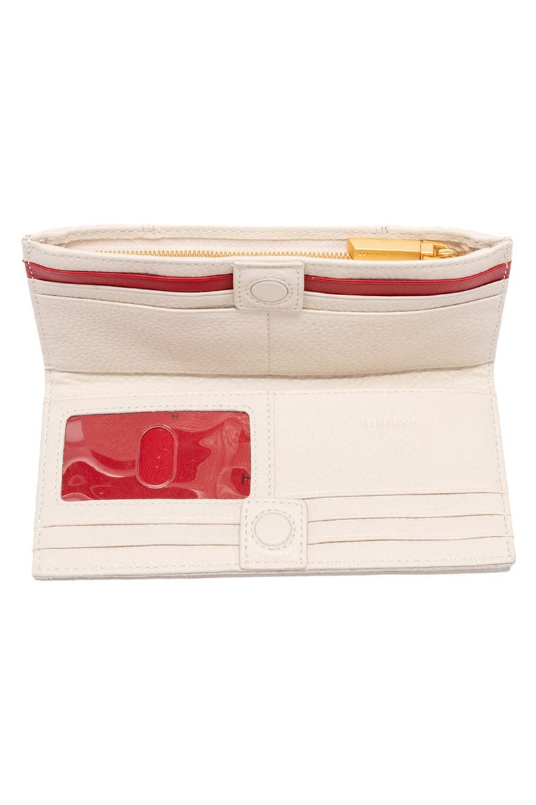 110 North Leather Wallet, Alternate, color, CALLA LILY/ BRUSHED GOLD