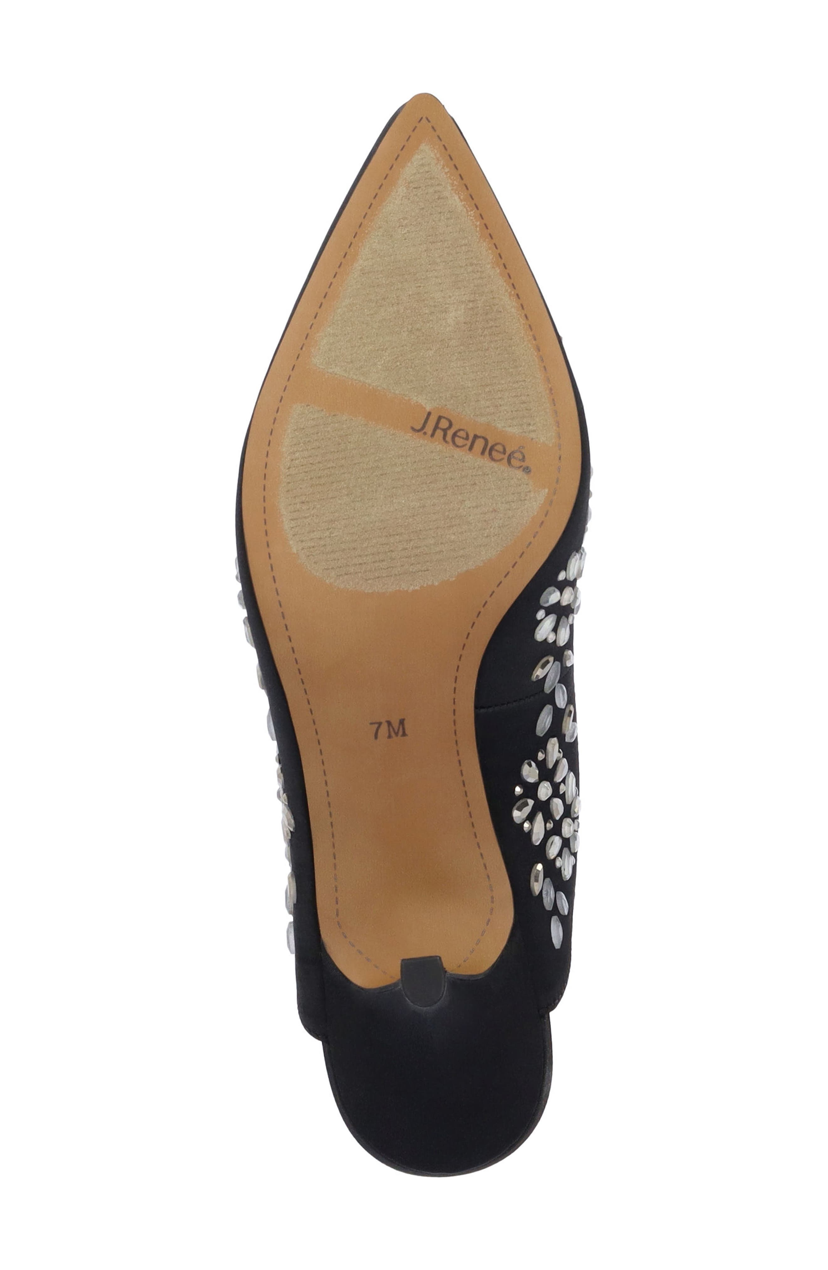 J. Reneé Solara Pointed Toe Slingback Pump, Alternate, color, Black