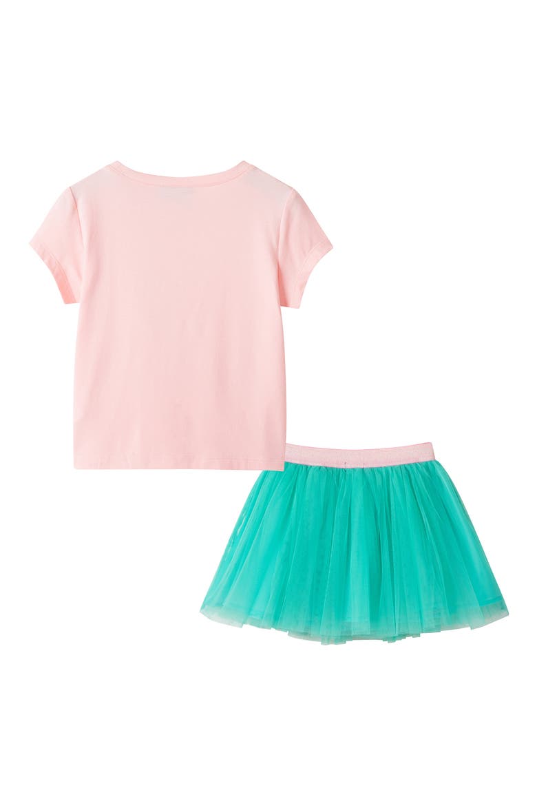 Kids' Sequin Tee & Tulle Skirt, Alternate, color, PINK ICE CREAM