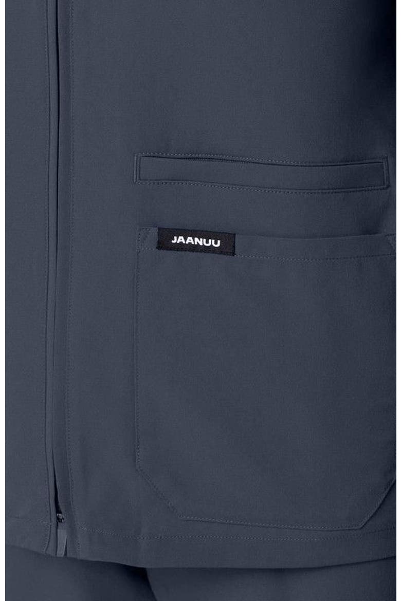 Ceri Women's 6-Pocket Classic Scrub Jacket, Alternate, color, Carbon Gray