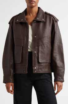 Reiss Atelier Cleo Sheep Leather Jacket