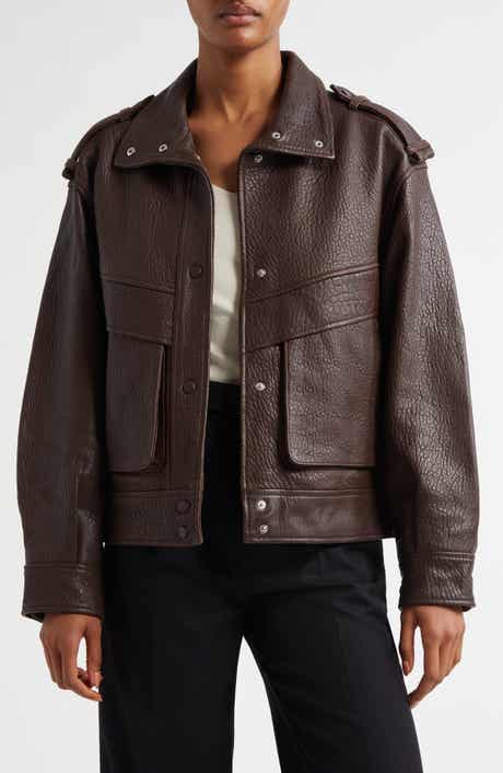 Reiss Atelier Cleo Sheep Leather Jacket