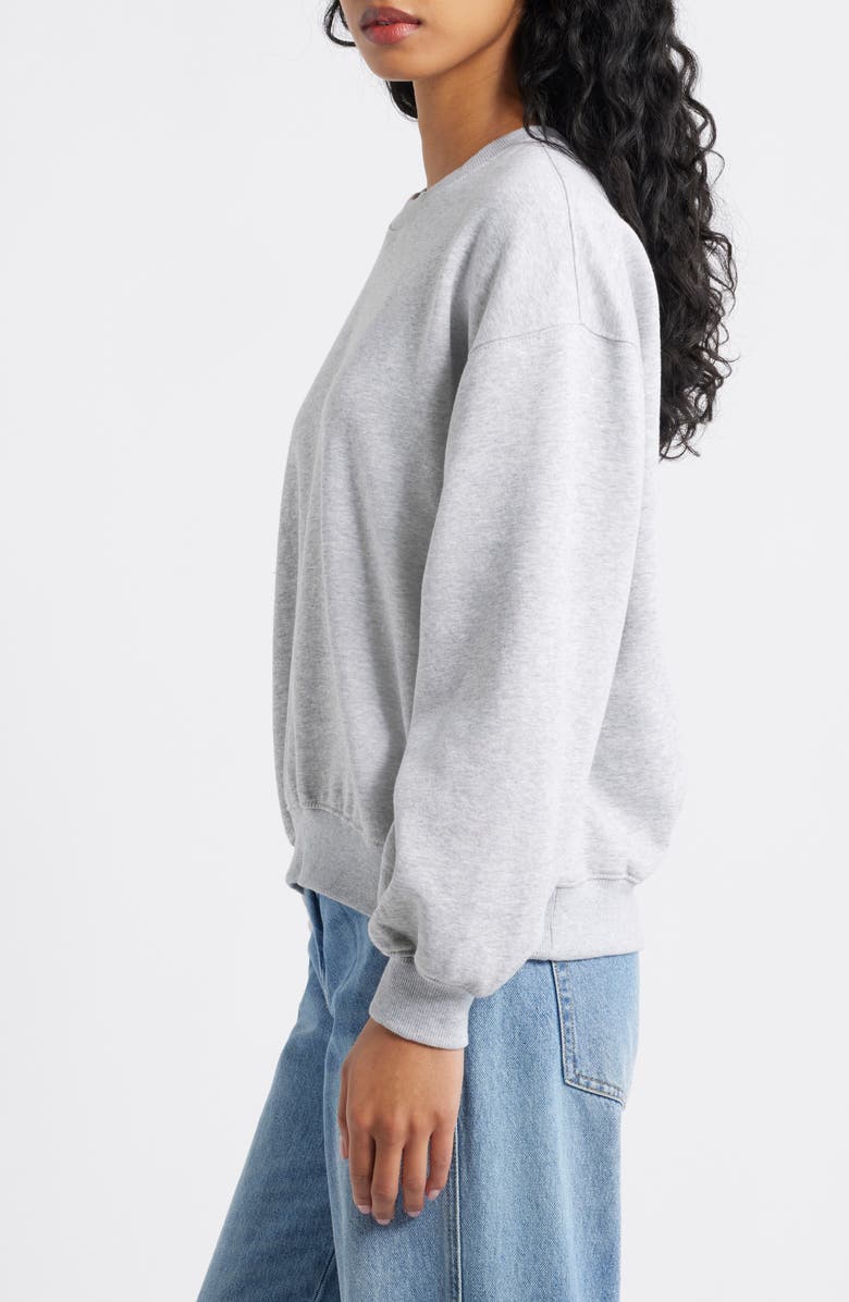 BP. Relaxed Cotton Blend Sweatshirt, Alternate, color, Grey Soft Heather