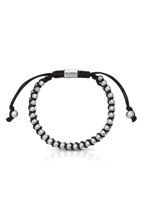 Men's Double Row Beaded Bracelet