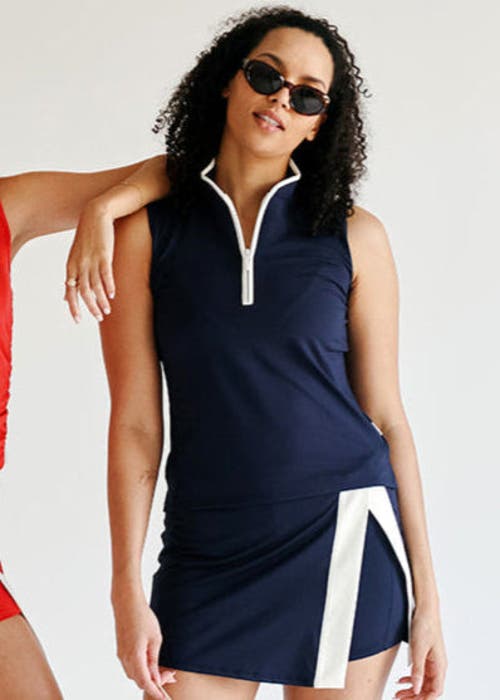 Beldrie Drive Mock Top In Blue