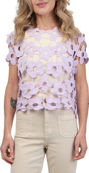 SAACHI Floral Lace Vest