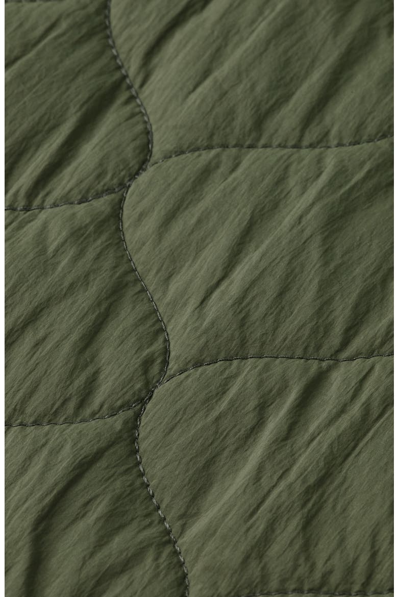 Reversible Quilted Bomber Jacket, Alternate, color, THYME