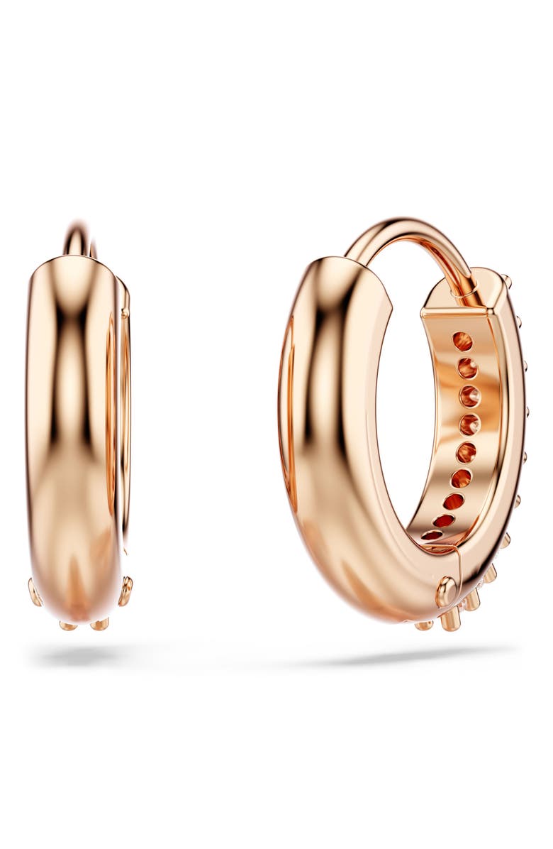 Swarovski Matrix Mini Hoop Earrings, Alternate, color, Rose Gold