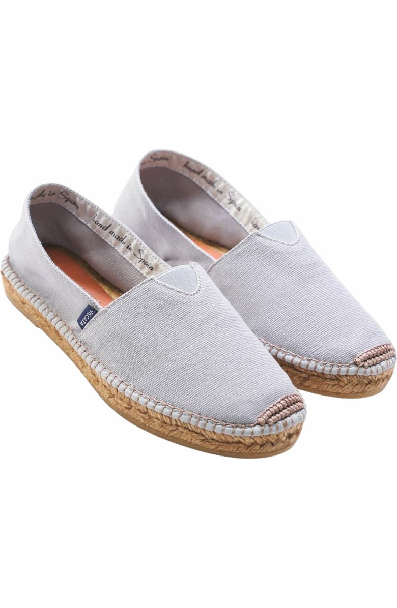 VISCATA Barceloneta Canvas Espadrille Flats, Alternate, color, Ash Grey