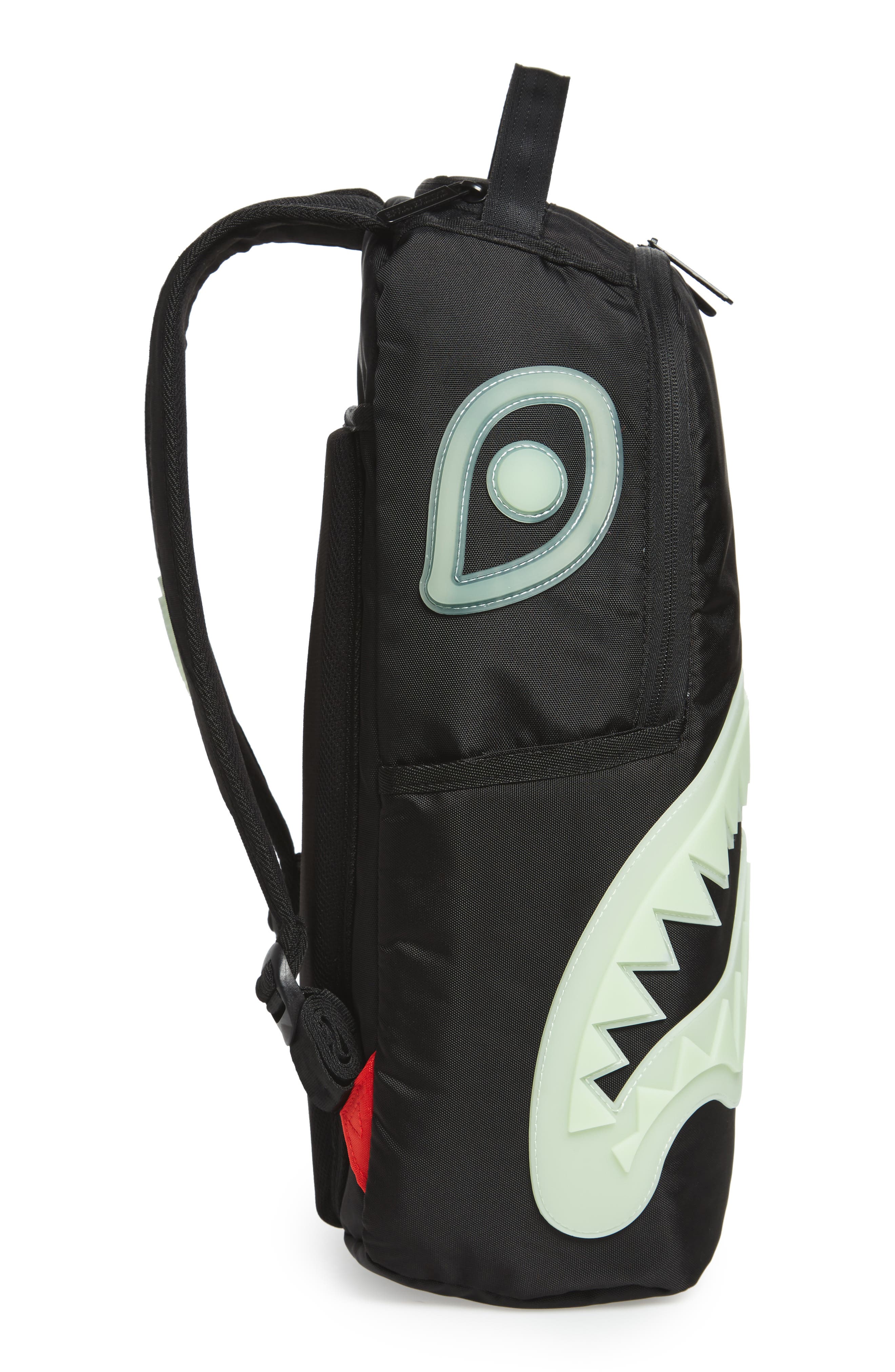 Sprayground Glow in the Dark Shark Backpack, Alternate, color, 