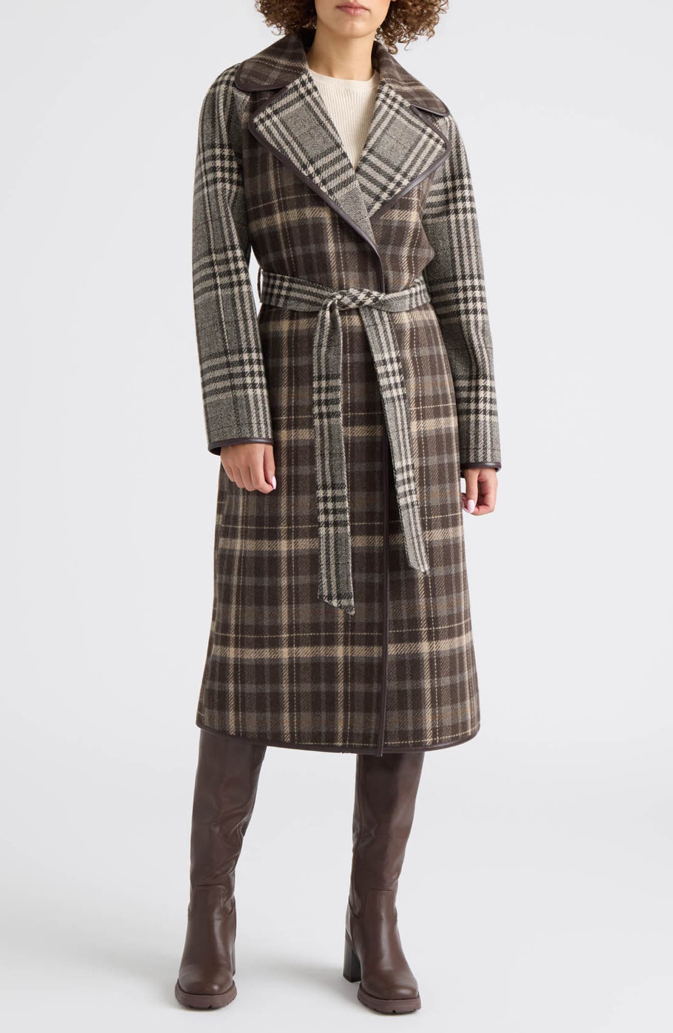 Fiona Mixed Plaid Coat