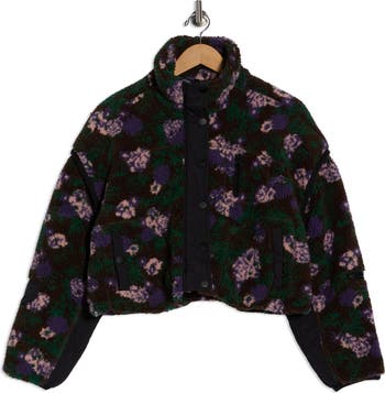 Floral Faux Shearling Jacket