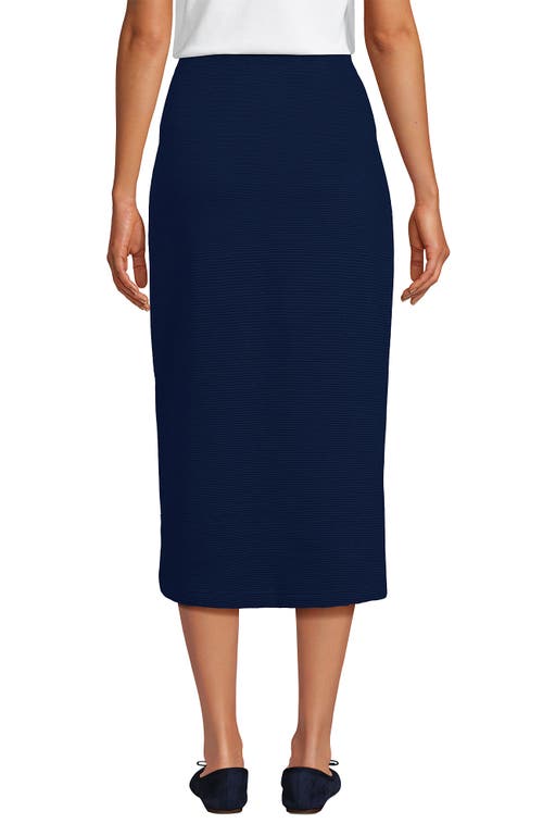 LANDS' END LANDS' END STARFISH SIDE ZIP MIDI SKIRT 