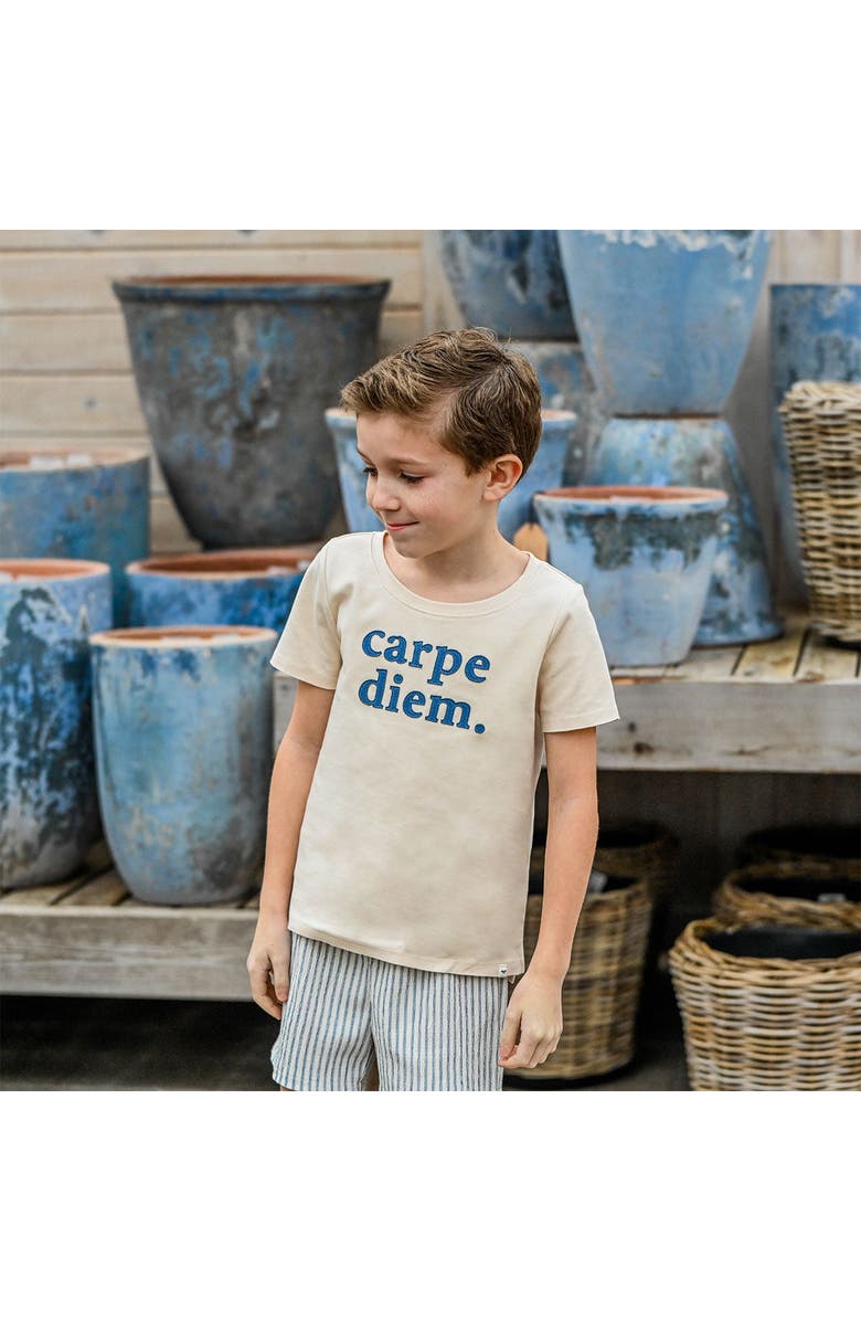 oh baby! Carpe Diem Raw Edge T-Shirt, Alternate, color, Natural