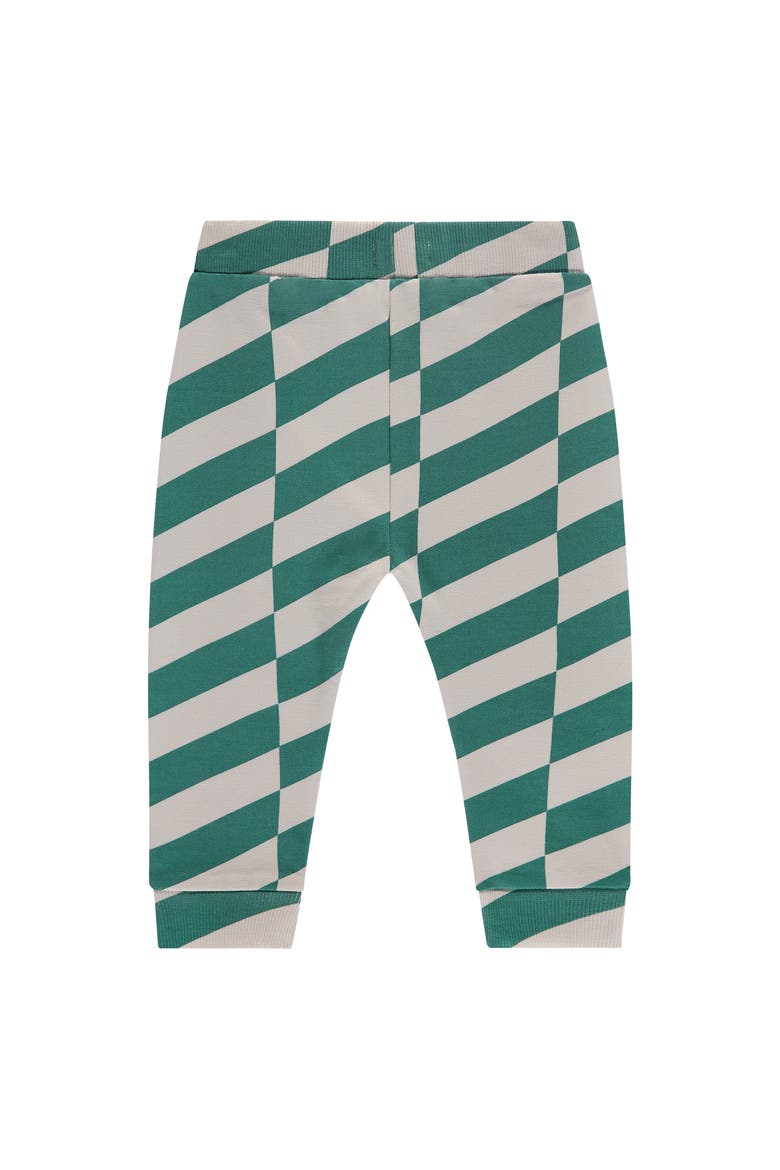 Asymmetrical Print Sweatpants, Alternate, color, Green