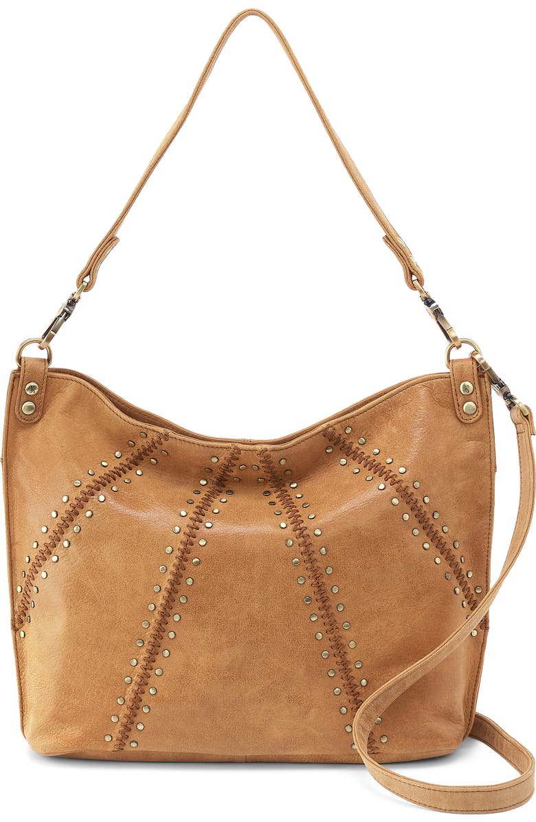 HOBO Pier Leather Shoulder Bag, Main, color, Whiskey