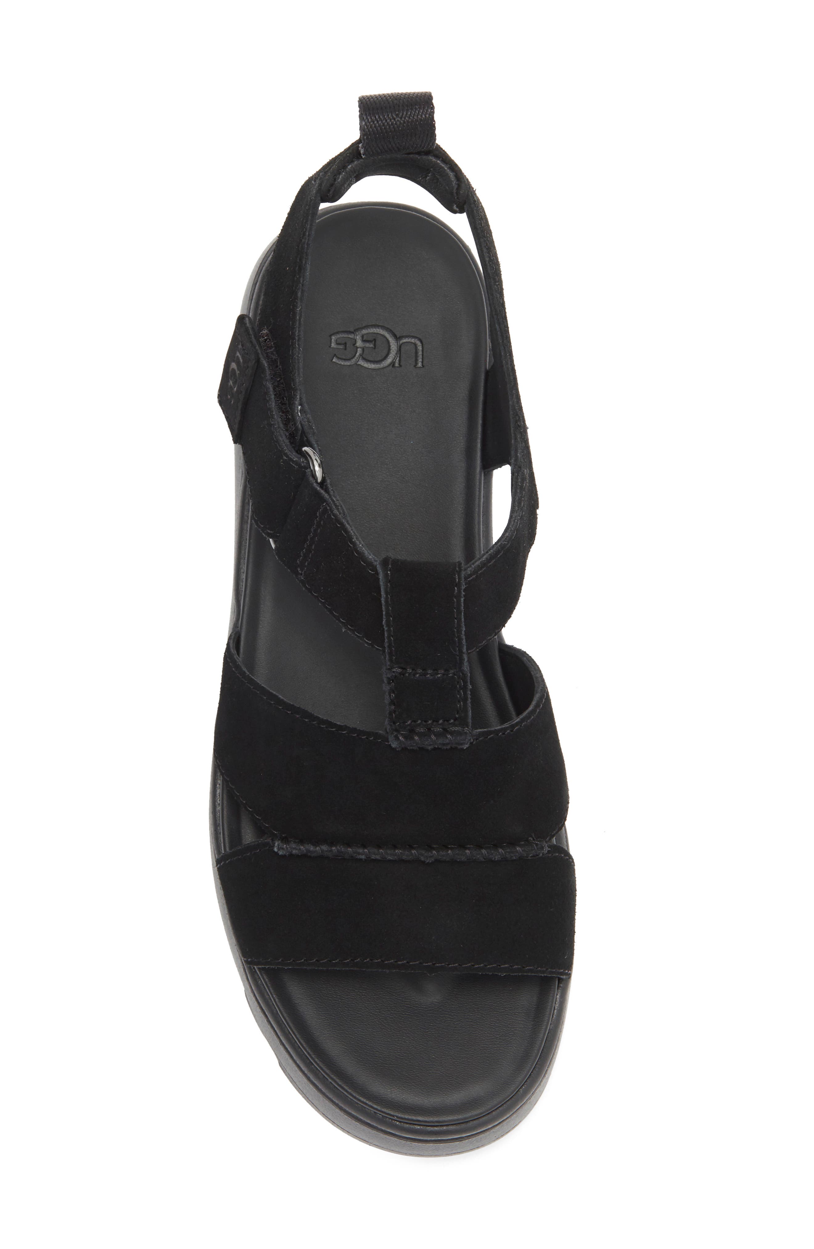 UGG<sup>®</sup> Zayne Fisher Sandal, Alternate, color, Black