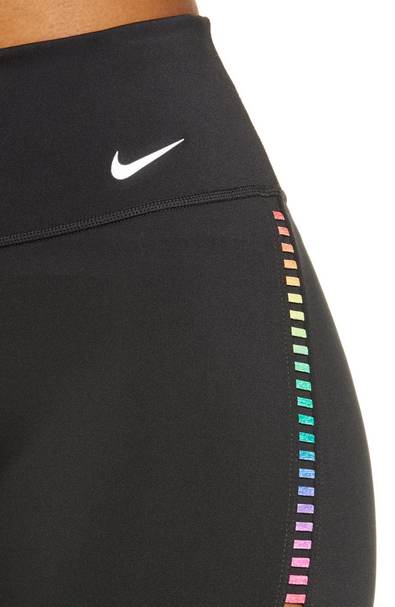 Nike One Rainbow Ladder Bike Shorts, Alternate, color, 