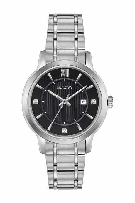 BULOVA Women's Diamond Dial Watch, 32mm - 0.0085 ctw