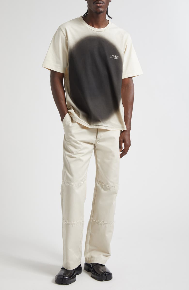 MM6 Maison Margiela Spray Dot Motif Logo Graphic T-Shirt, Alternate, color, Cream