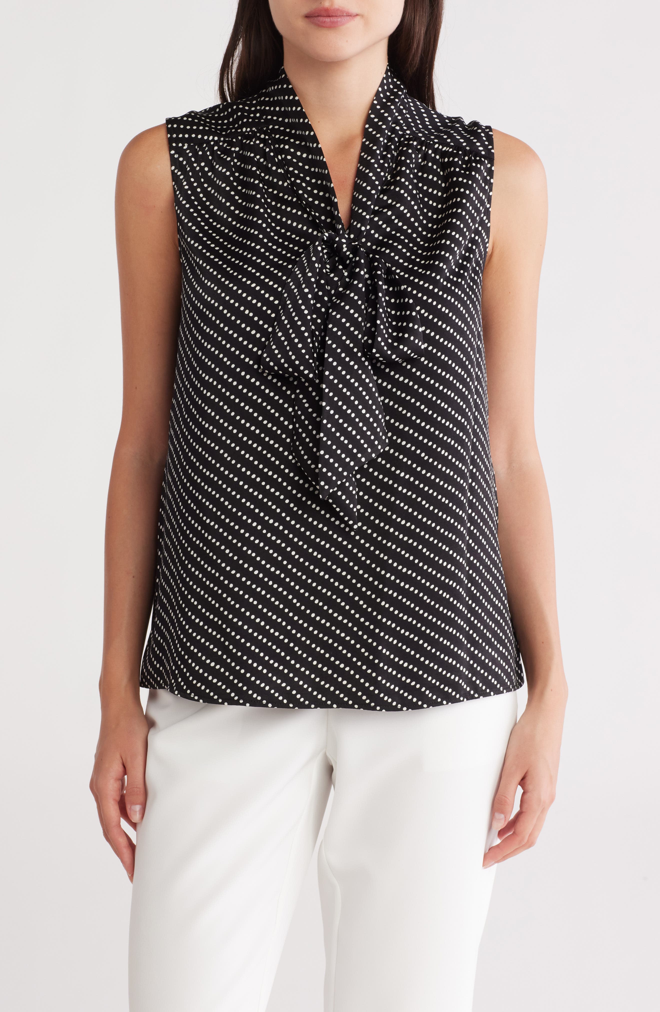 Gemma + Jane Tie Front Sleeveless Top