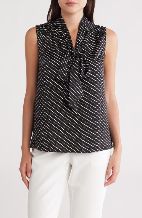 Tie Front Sleeveless Top