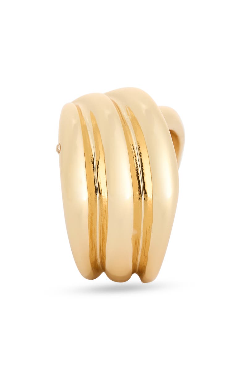 NORDSTROM RACK Textured Saddle Ring, Alternate, color, Gold