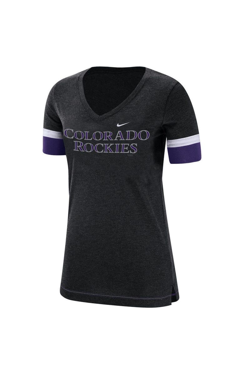 Nike Women's Nike Black Colorado Rockies Mesh V-Neck T-Shirt, Alternate, color,
