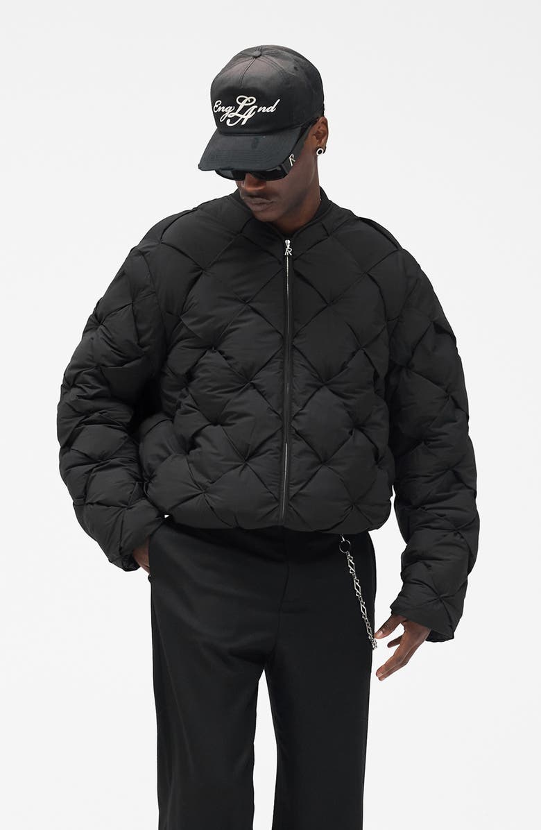 Represent Pillow Puffer Jacket, Alternate, color, Jet Black