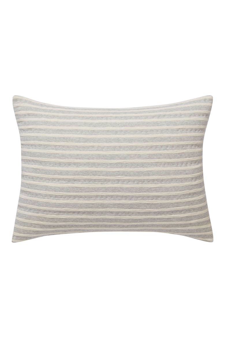 Horizontal Lines Sham, Main, color, GREY