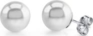 The Pearl Source 14mm South Sea Round Pearl Stud Earrings