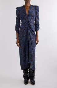 Isabel Marant Albini Stretch Silk Midi Dress