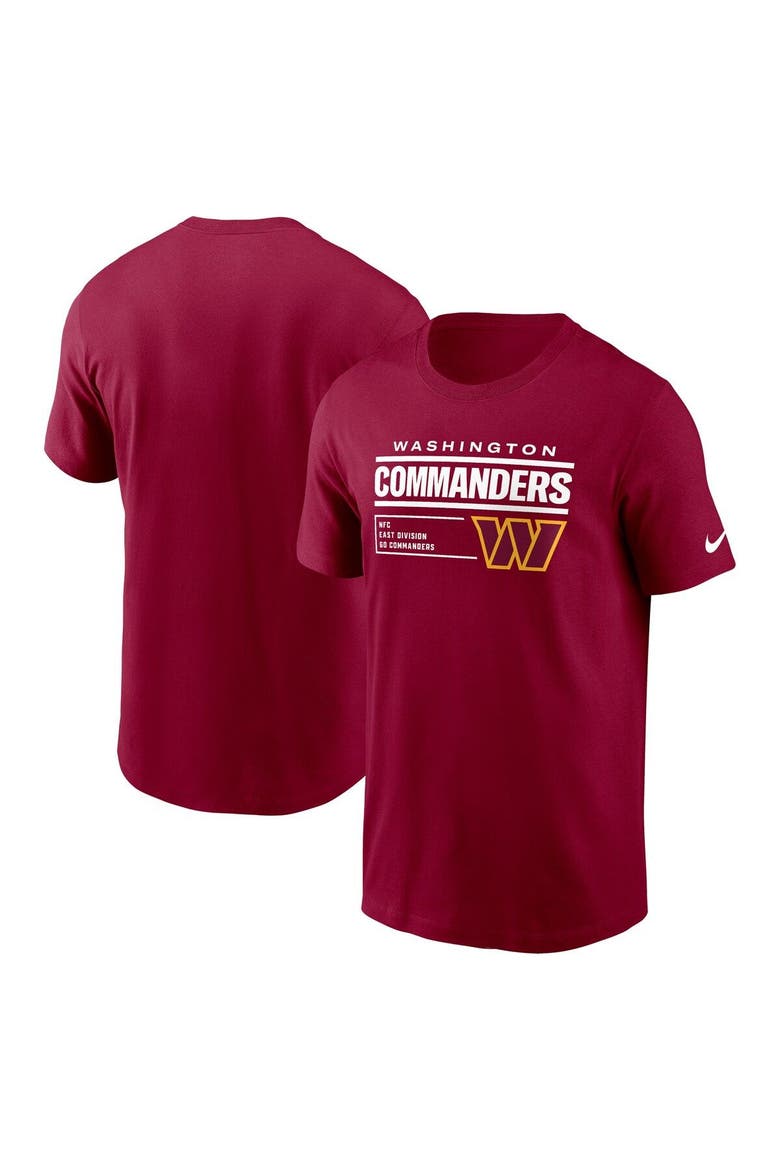 Men's Nike Burgundy Washington Commanders Division Essential T-Shirt, Main, color, Burgundy