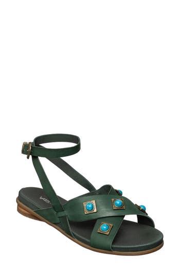 Antelope Reza Stud Sandal In Turquiose