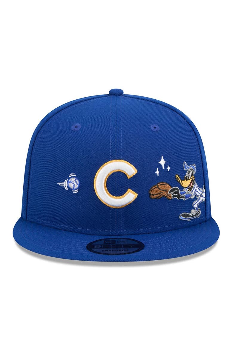 New Era Men's New Era Royal Chicago Cubs Looney Tunes Daffy Duck 9FIFTY Snapback Hat, Alternate, color, Royal