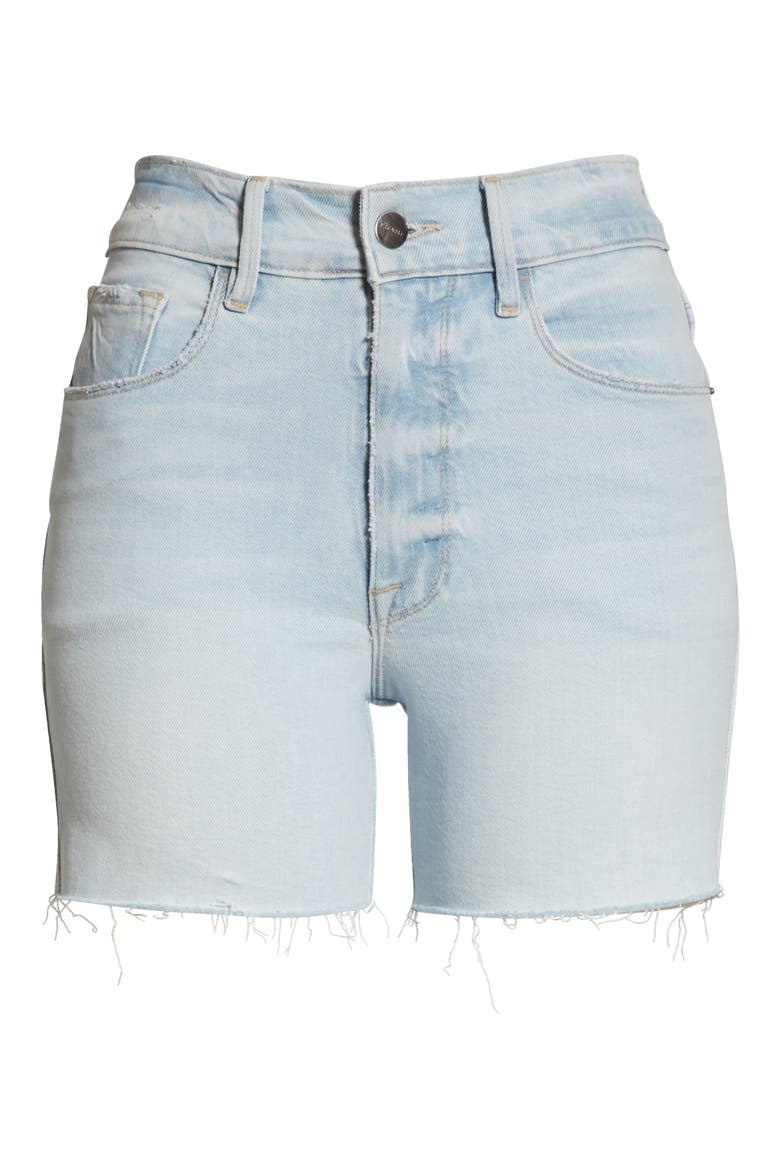 Le Tour High Waist Denim Shorts, Alternate, color, ALTADENA