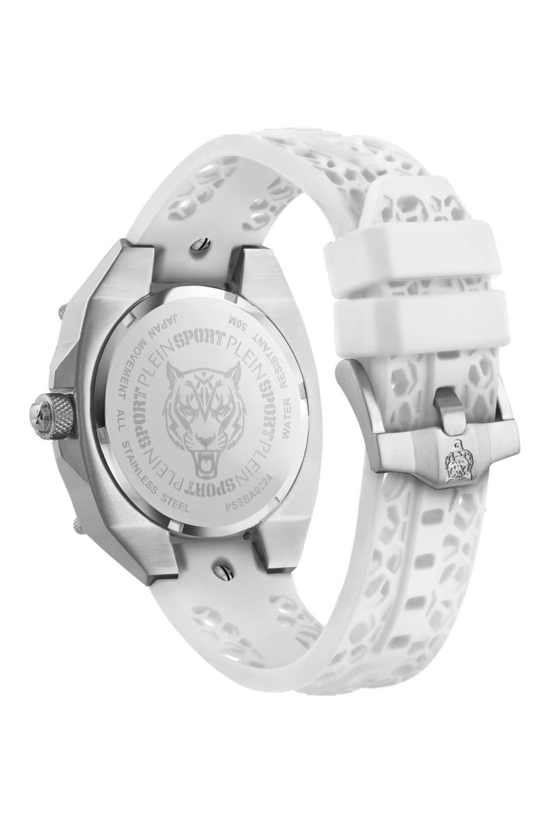 Thunder Force Bracelet Watch, Alternate, color, BLACK/ WHITE