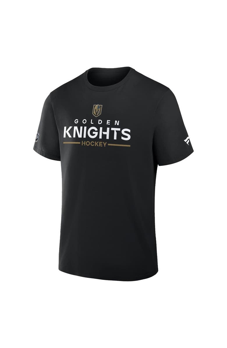 FANATICS Men's Fanatics Black Vegas Golden Knights Authentic Pro Primary T-Shirt, Alternate, color, Black